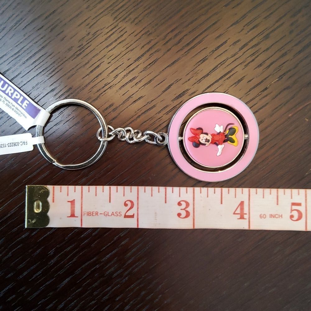 Disney Minnie Mouse Spinner Keychain - Picture 7 of 7